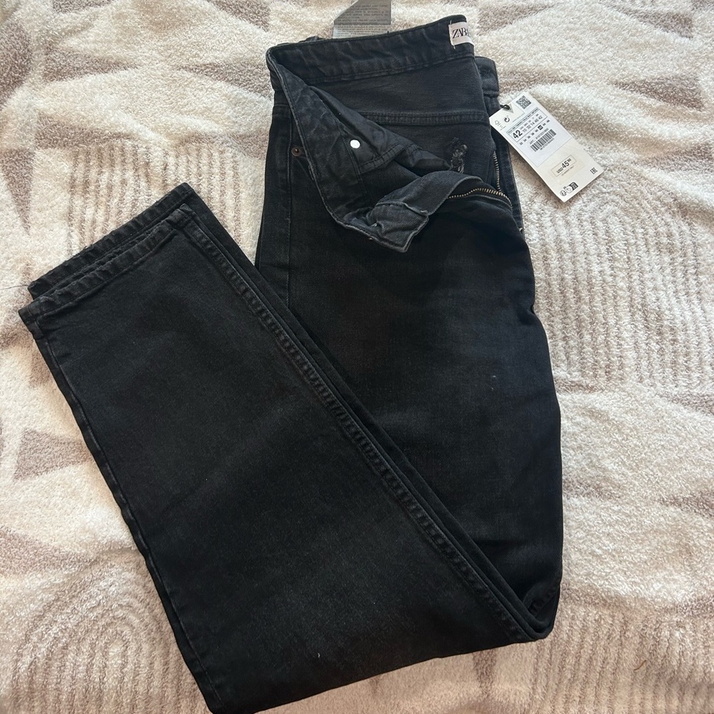 Zara Black Mom Jeans